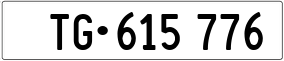 Trailer License Plate